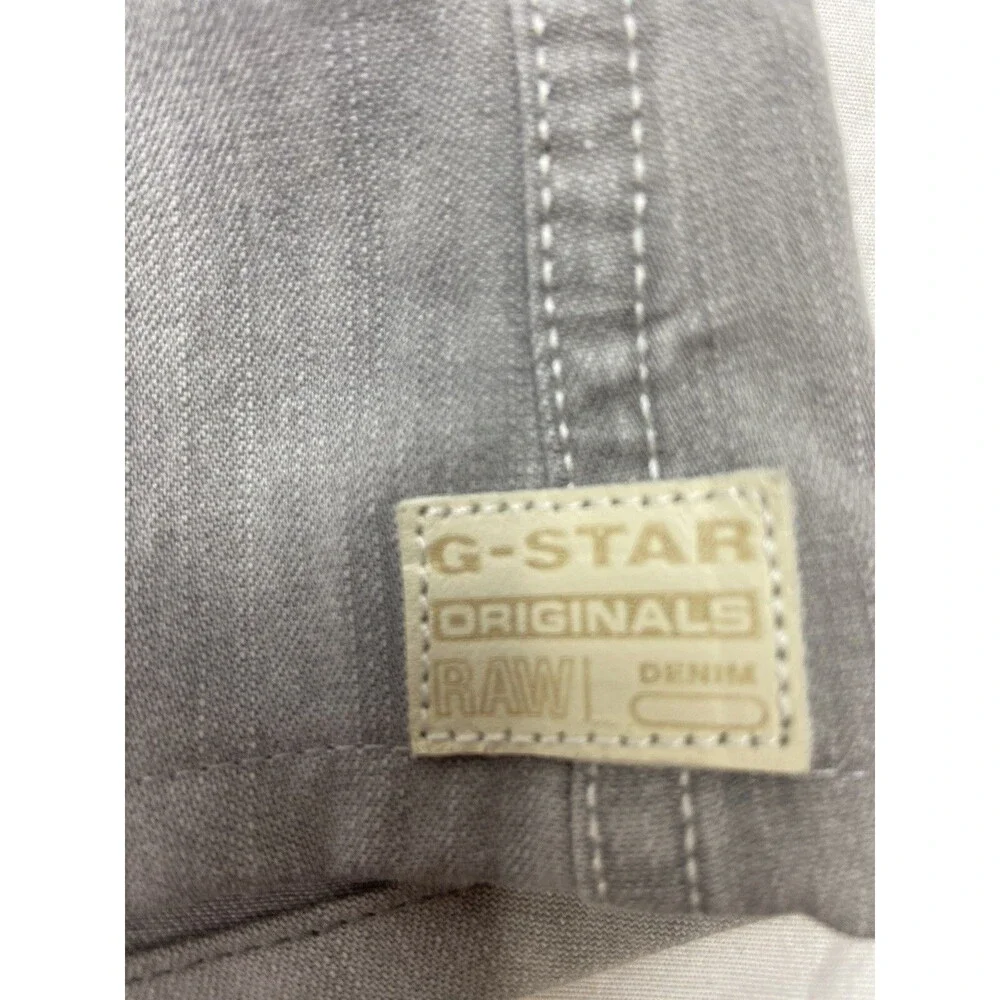 G Star Raw Button Up Shirt Youth Boys Large Work Shirt Short Sleeve Skater